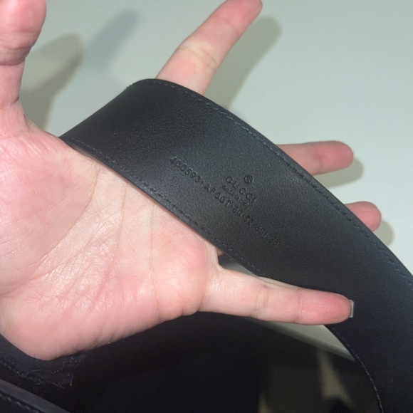 GG MARMONT genuine LEATHER BELT WITH SHINY BUCKLE - Picture 7 of 9